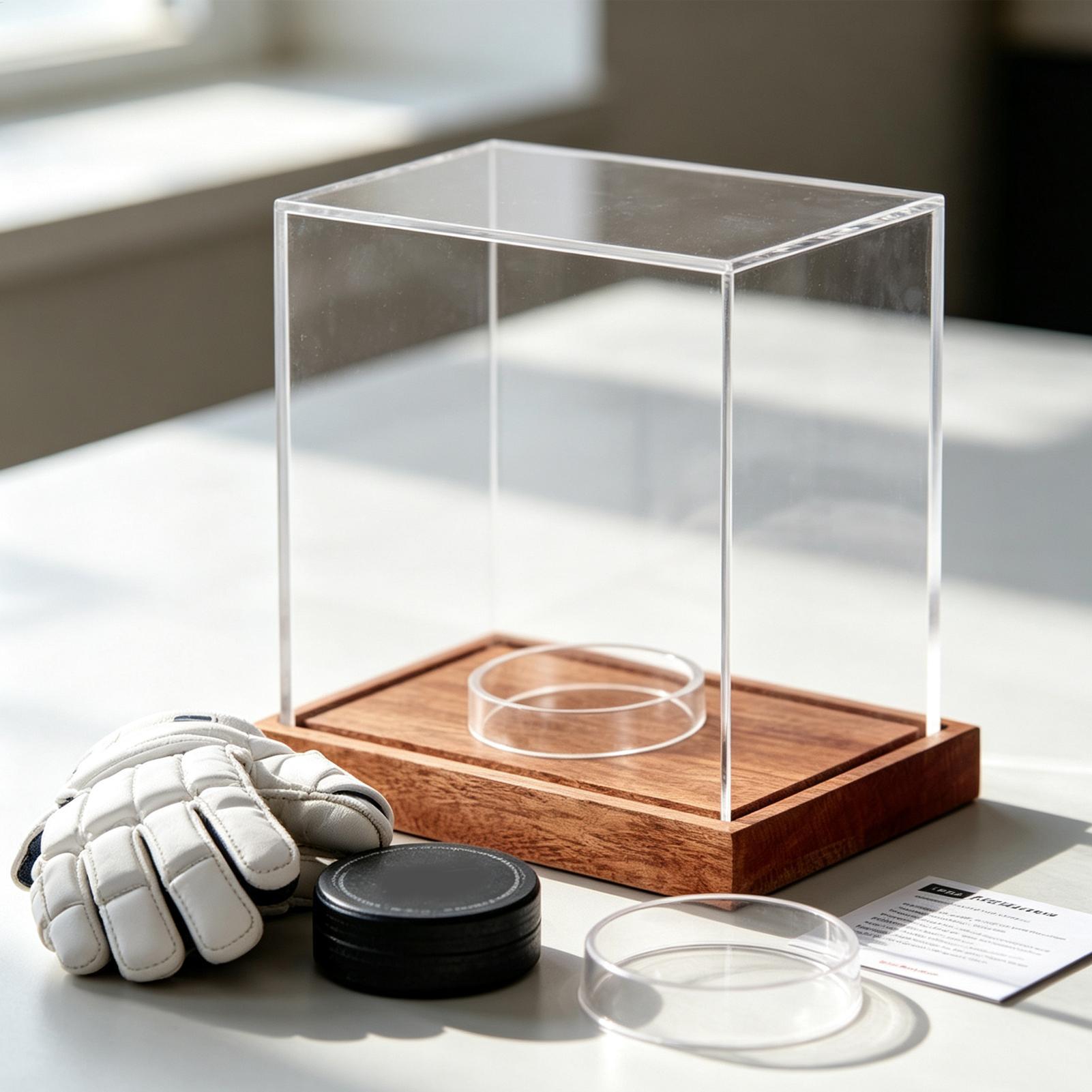 Hockey Puck Display Case Clear - Display Case Acrylic ulasan dan harga