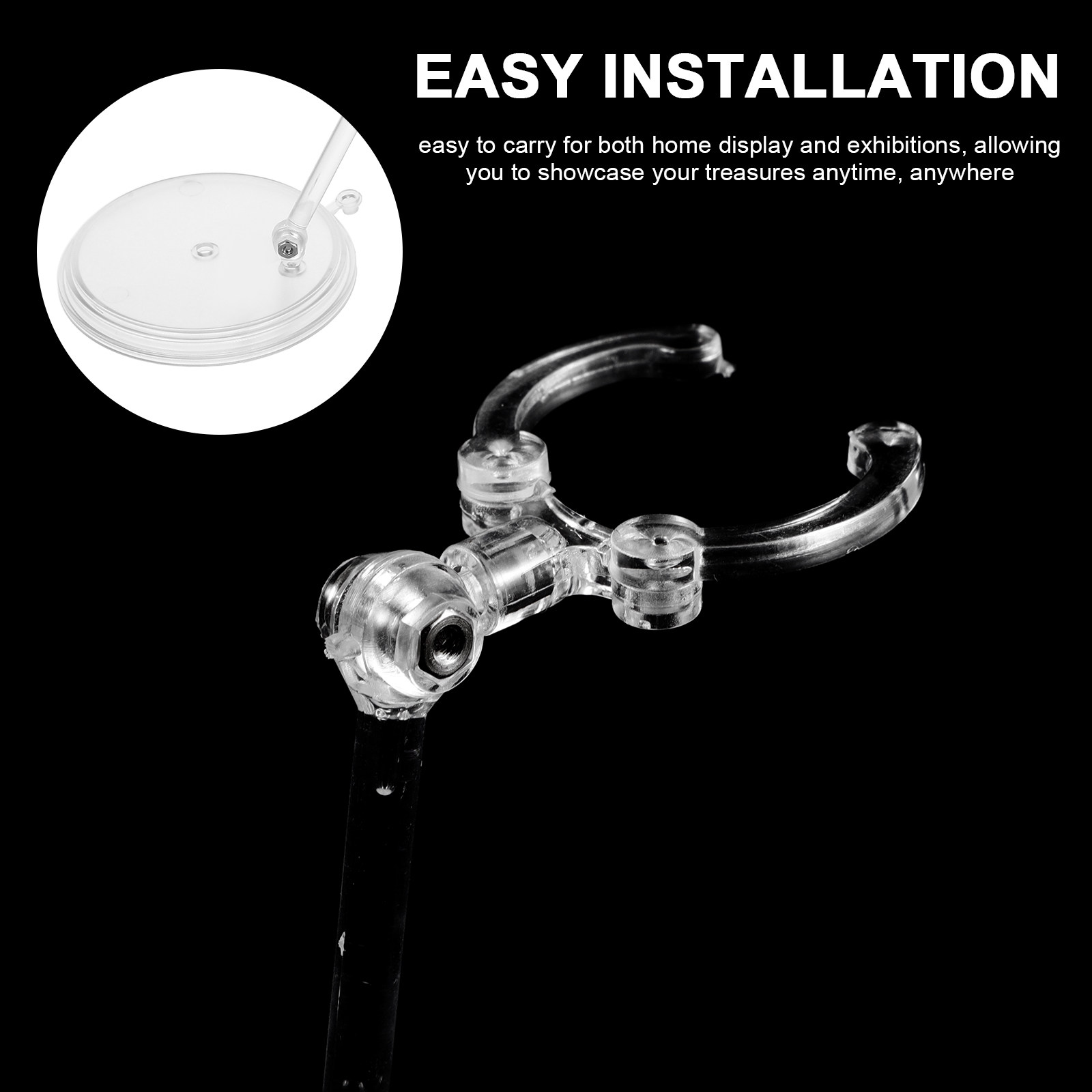3Pcs Clear Adjustable Action F - Action Figure Stand ulasan dan harga