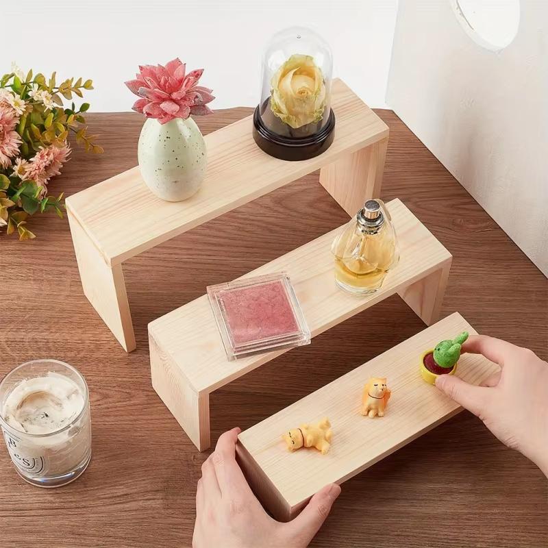 Rectangle Wood Jewelry Display - Display Risers Set ulasan dan harga