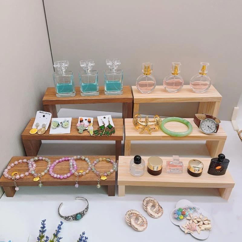 Rectangle Wood Jewelry Display - Display Risers Set ulasan dan harga