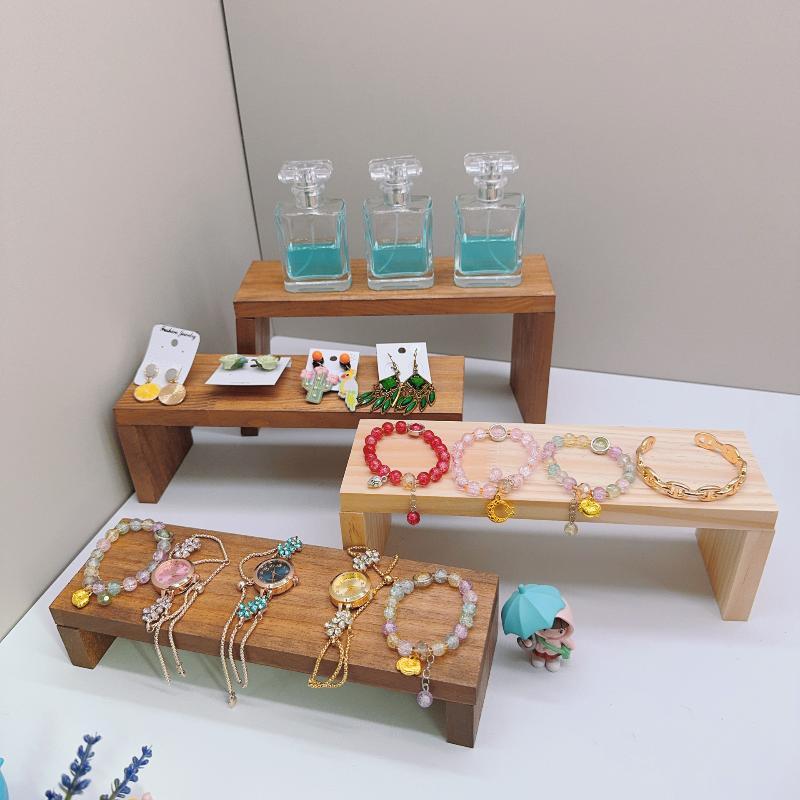 Rectangle Wood Jewelry Display - Display Risers Set ulasan dan harga